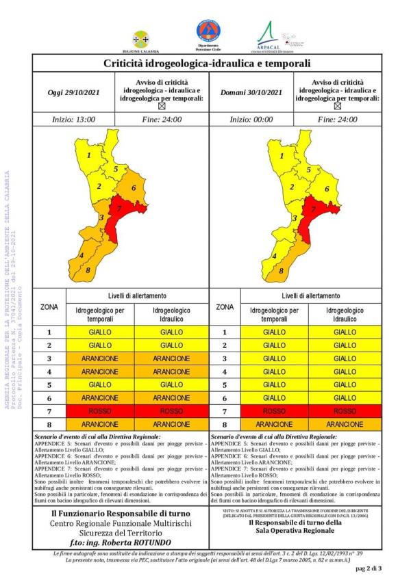 Maltempo. Oggi pomeriggio e domani allerta rossa nel Catanzarese images Maltempo. Oggi pomeriggio e domani allerta rossa nel Catanzarese