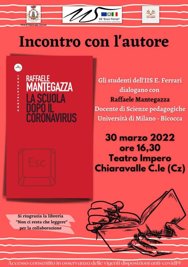 “La scuola dopo il Coronavirus”, il 30 marzo a Chiaravalle il libro del prof Raffaele Mantegazza images “La scuola dopo il Coronavirus”, il 30 marzo a Chiaravalle il libro del prof Raffaele Mantegazza