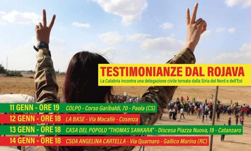 "Tutto il mondo è paese": a Paola negli incontri di "ColPo" le testimonianze dal Rojava images "Tutto il mondo è paese": a Paola negli incontri di "ColPo" le testimonianze dal Rojava
