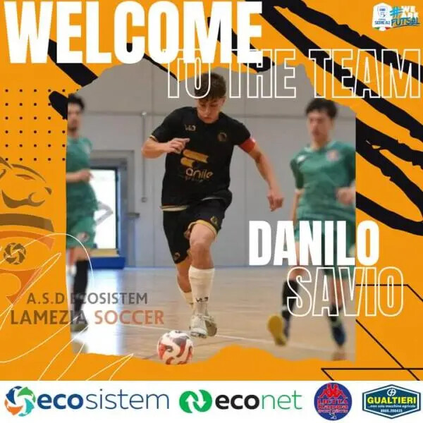 images Colpo grosso per l'Ecosistem Lamezia Soccer: è suo Danilo Savio, il "golden boy" del futsal calabrese 