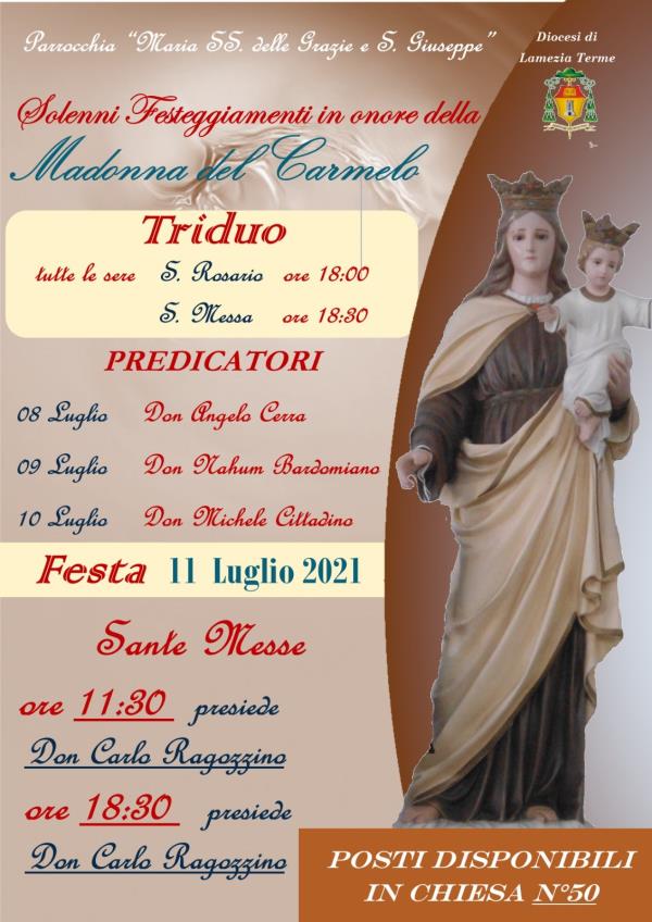Al via questa sera il triduo per la festa della Madonna del Carmelo a Fronti images Al via questa sera il triduo per la festa della Madonna del Carmelo a Fronti