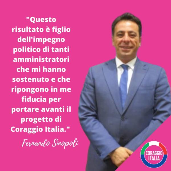 images Provinciali a Catanzaro, Sinopoli (Coraggio Italia) primo degli eletti 