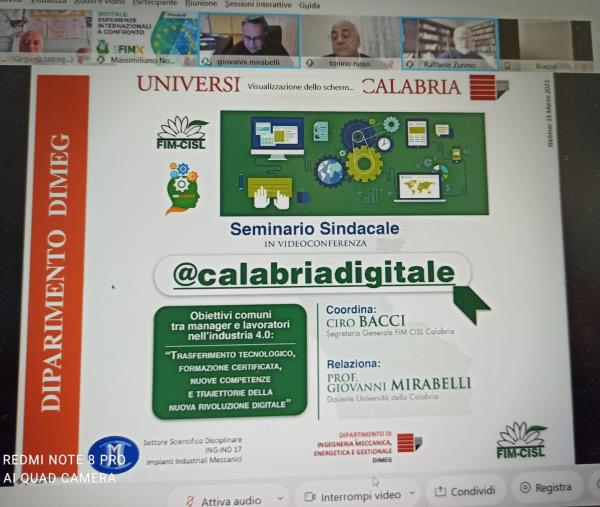 Nuova rivoluzione digitale e obiettivi comuni tra manager e lavoratori nell’industria 4.0, seminario Fim-Cisl Calabria images Nuova rivoluzione digitale e obiettivi comuni tra manager e lavoratori nell’industria 4.0, seminario Fim-Cisl Calabria