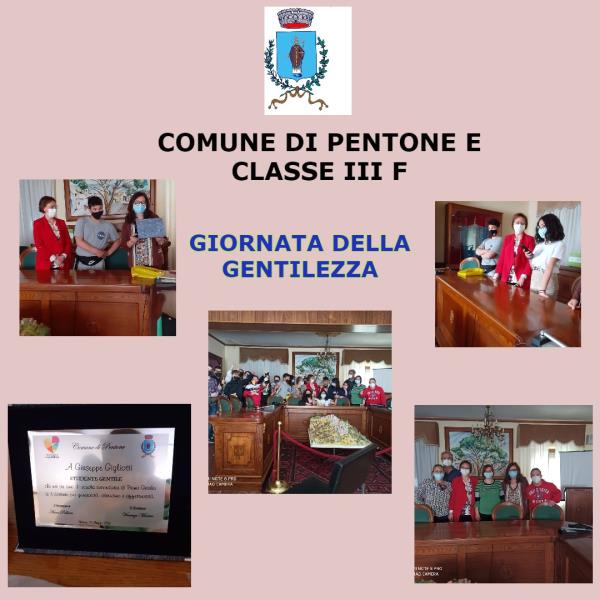 images Pentone. Comune e scuola ricordano la giornata della gentilezza 