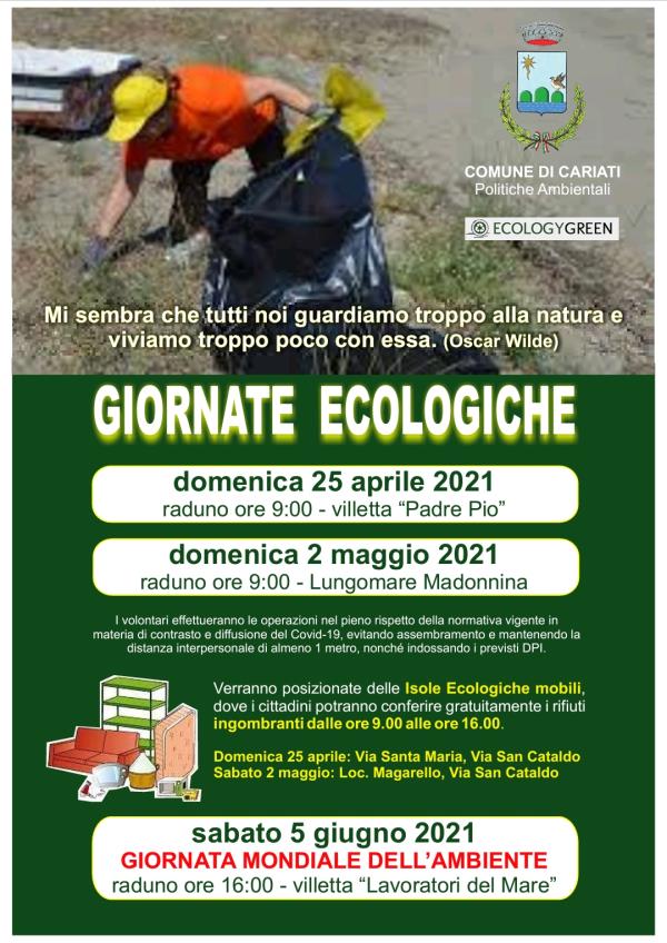 Cariati celebra le 'Giornate ecologiche': si inizia domenica images Cariati celebra le 'Giornate ecologiche': si inizia domenica