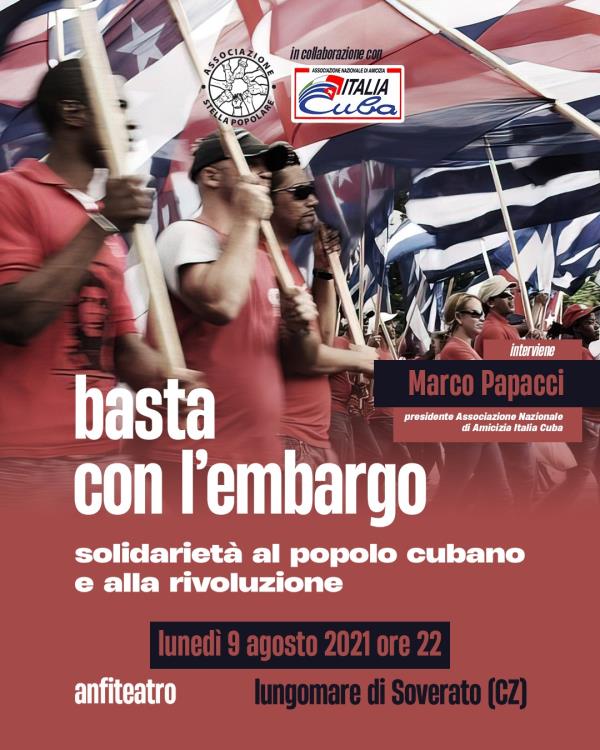 images "Basta con l'embargo". Lunedì a Soverato iniziativa a sostegno del popolo cubano
