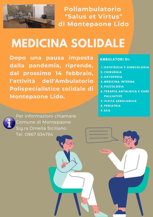 images Medicina solidale: riapre a Montepaone Lido il poliambulatorio gratuito "Salus et virtus"