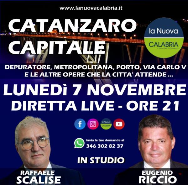 Catanzaro Capitale, le opere pubbliche che possono cambiare la città: ospiti Scalise e Riccio images Catanzaro Capitale, le opere pubbliche che possono cambiare la città: ospiti Scalise e Riccio