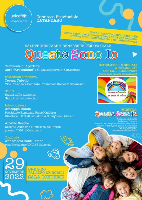 images Salute mentale e benessere: martedì convegno UNICEF al Comune di Catanzaro&nbsp;