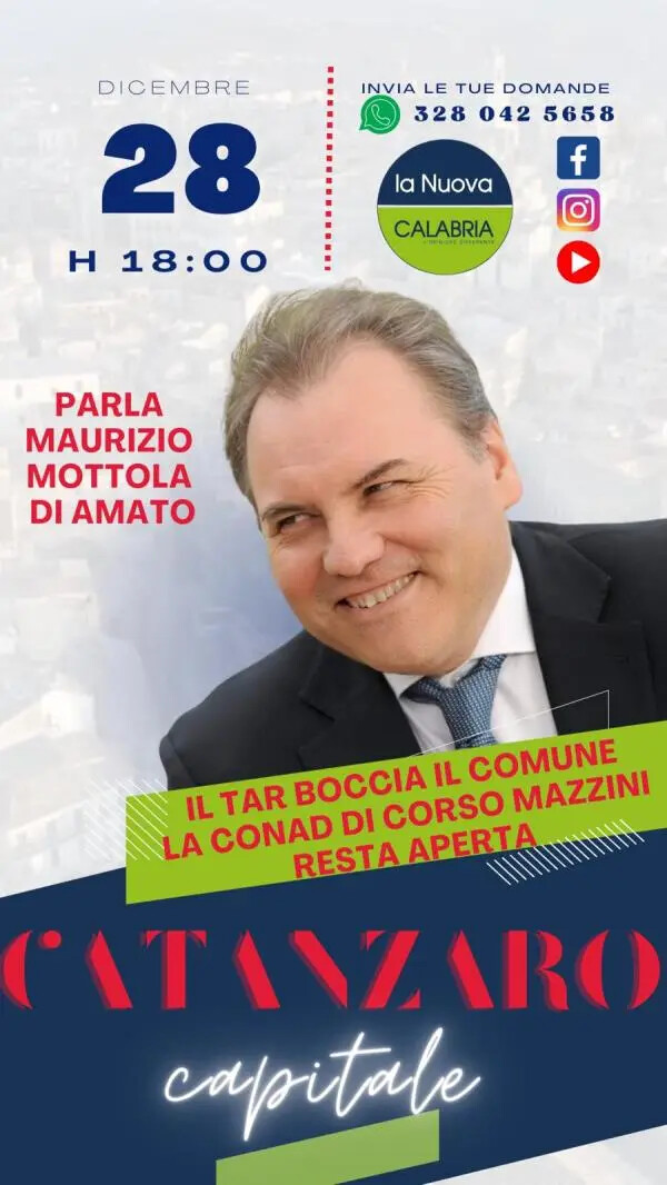 Catanzaro Capitale, Conad su Corso Mazzini: dopo la decisione del Tar parla Mottola di Amato images Catanzaro Capitale, Conad su Corso Mazzini: dopo la decisione del Tar parla Mottola di Amato