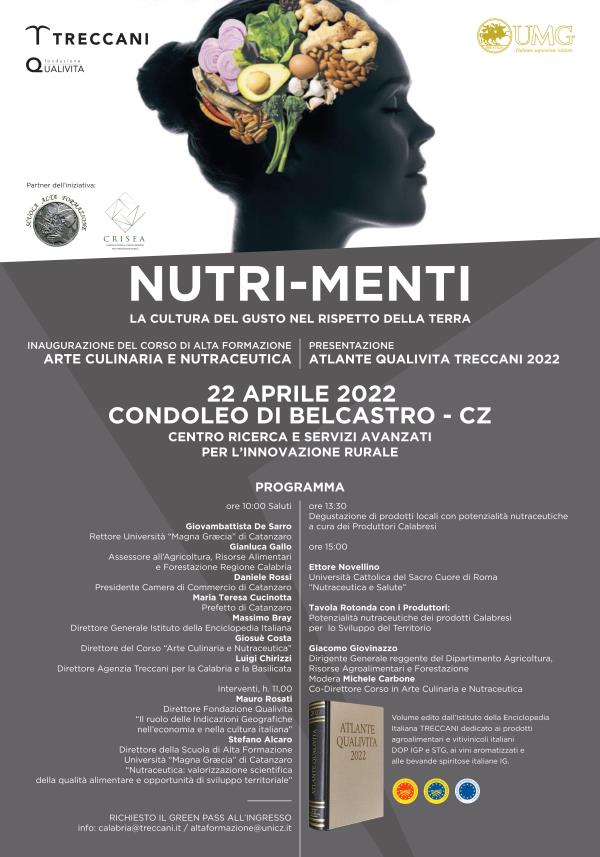 images Venerdì 22 aprile inaugurazione del corso "Arte culinaria e nutraceutica" e presentazione dell'Atlante Qualivita Treccani 2022 