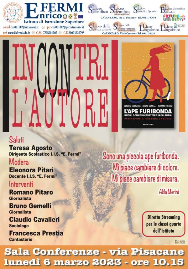 "Undici donne furibonde del '900", il dibattito lunedì 6 marzo al Fermi di Catanzaro images "Undici donne furibonde del '900", il dibattito lunedì 6 marzo al Fermi di Catanzaro