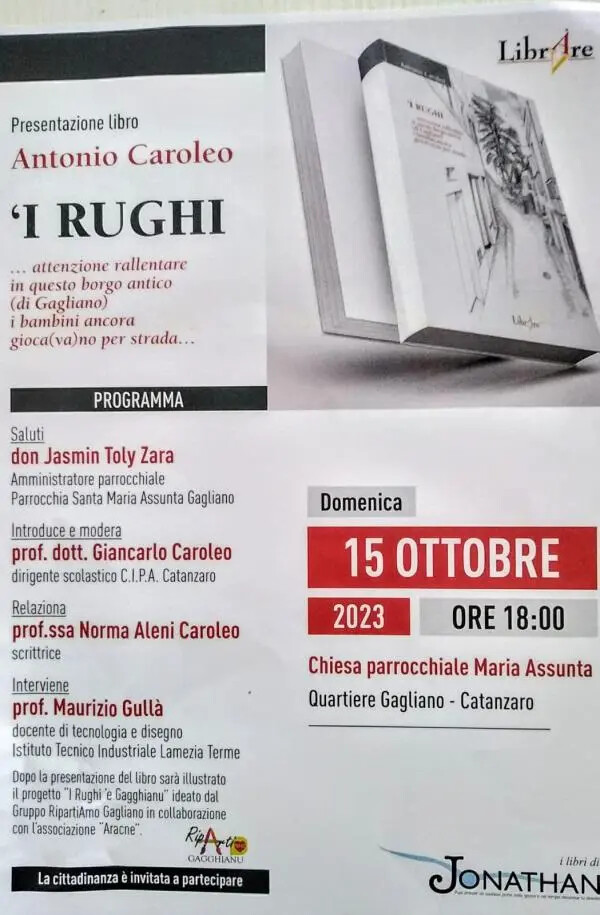 images Gagliano : da un’idea di Antonio Caroleo un libro per conoscere ‘I Rughi’  
