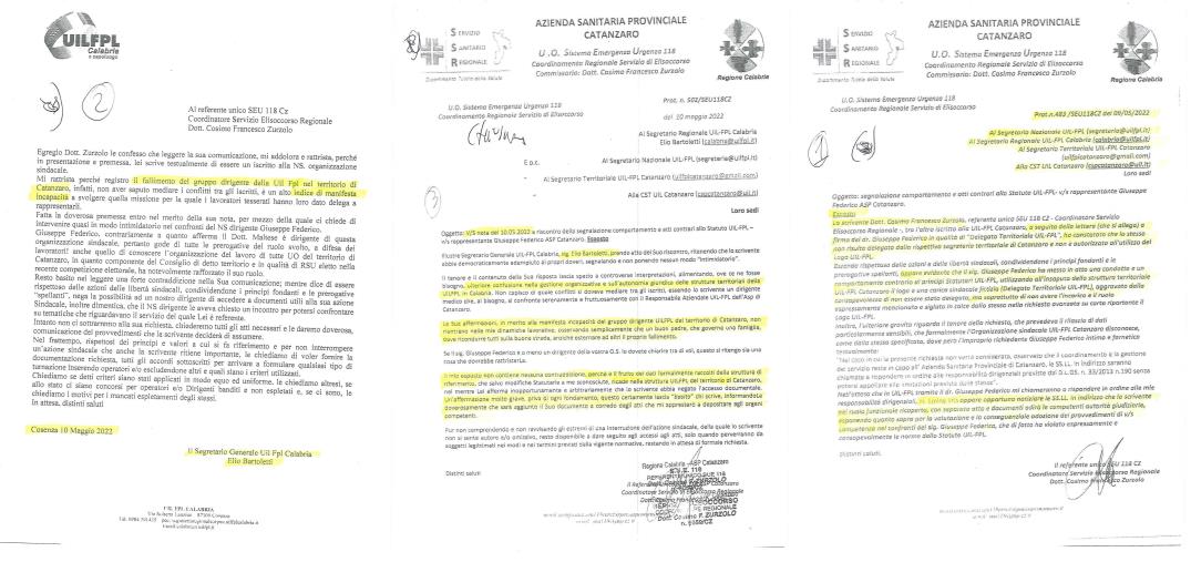 images Acque agitate nella Uil-Fpl dell'Asp di Catanzaro