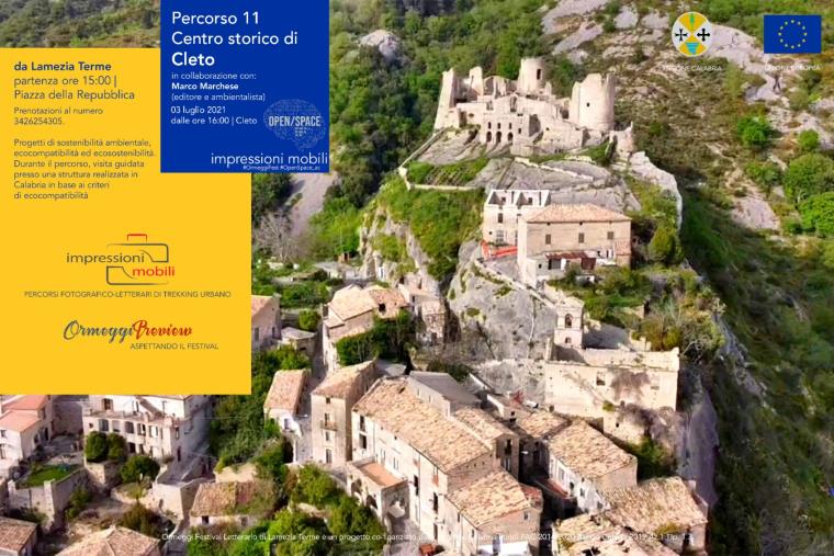 "Ormeggi Festival Letterario di Lamezia Terme”, appuntamento sabato a Cleto con le “Impressioni Mobili” images "Ormeggi Festival Letterario di Lamezia Terme”, appuntamento sabato a Cleto con le “Impressioni Mobili”