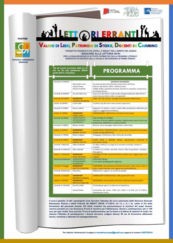 images "Lettori Erranti": la lettura è di nuovo al centro. Parte il progetto del'associazione "Terra di Mezzo" di Vallefiorita