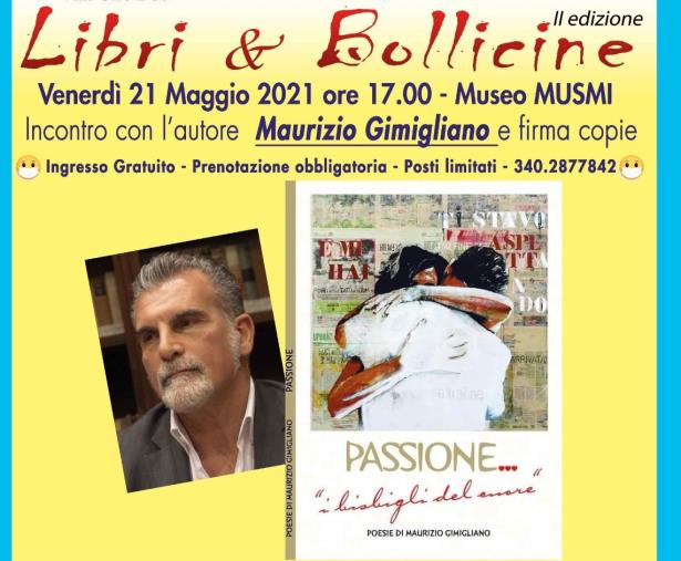 images "Libri & Bollicine” a Catanzaro. Venerdì al Musmi ospite  Maurizio Gimigliano 
