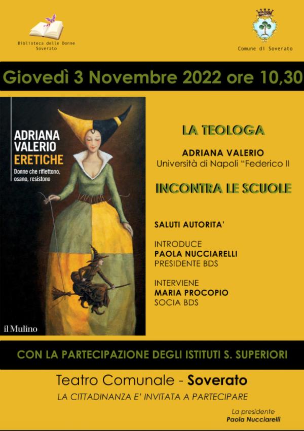 images Biblioteca delle Donne, la teologa Adriana Valerio incontra le scuole di Soverato 