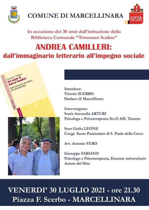 images Venerdì a Marcellinara omaggio ad Andrea Camilleri: “Dall’immaginario letterario all’impegno sociale”