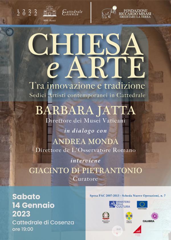 Chiesa e arte, tra innovazione e tradizione: ne discuterà Barbara Jatta nella Cattedrale di Cosenza images Chiesa e arte, tra innovazione e tradizione: ne discuterà Barbara Jatta nella Cattedrale di Cosenza