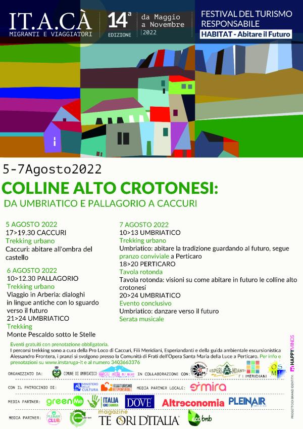 images "It.a.Cà Migranti e viaggiatori", torna il Festival del turismo responsabile sulle colline alto-crotonesi, da Umbriatico e Pallagorio a Caccuri