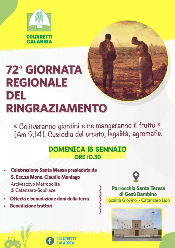 images Giornata del Ringraziamento di Coldiretti, a Catanzaro la Messa con il Vescovo