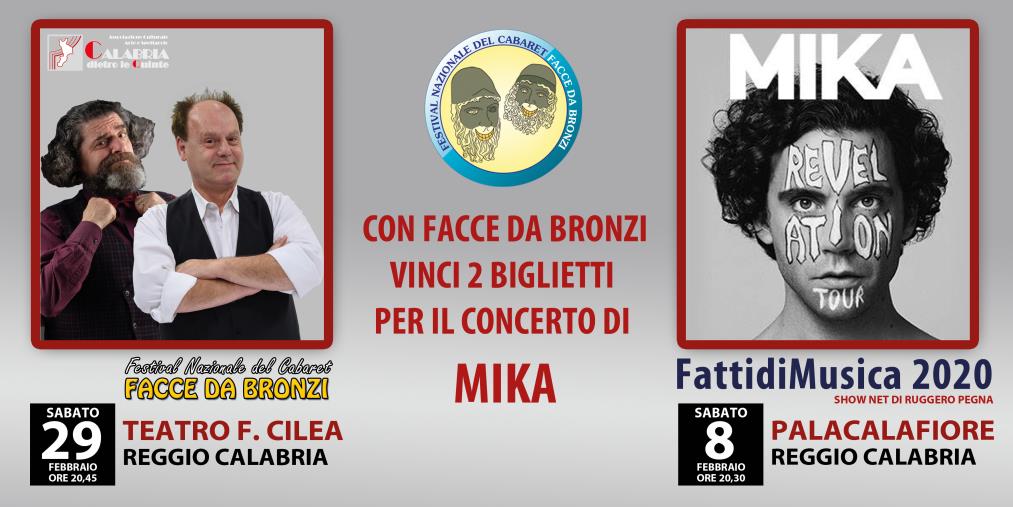 Con il festival “Facce da bronzi” in palio due biglietti per il concerto di Mika a Reggio Calabria images Con il festival “Facce da bronzi” in palio due biglietti per il concerto di Mika a Reggio Calabria
