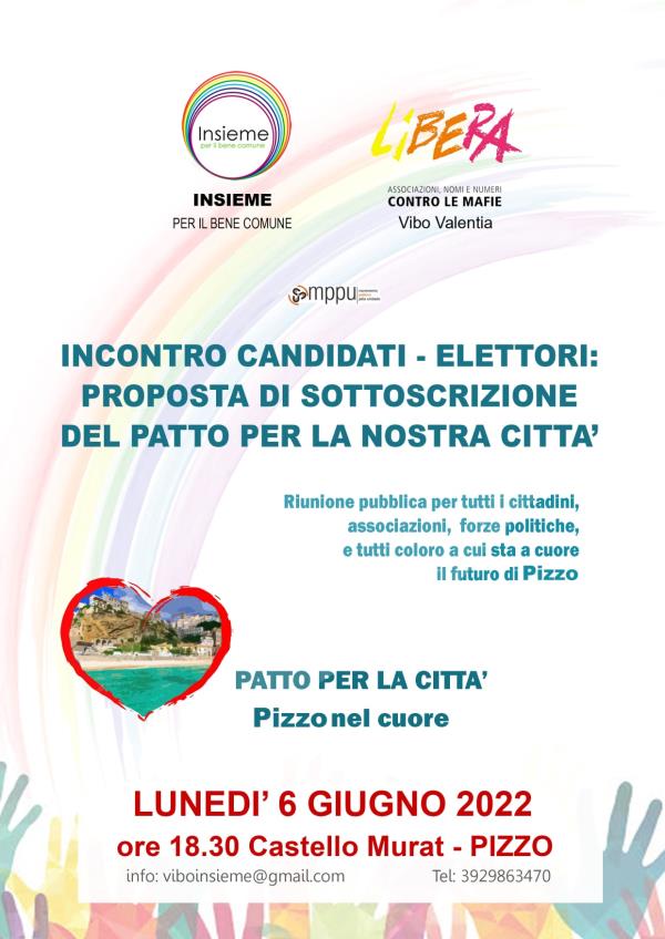 Pizzo, i candidati a sindaco firmeranno lunedì un "Patto per la Città" images Pizzo, i candidati a sindaco firmeranno lunedì un "Patto per la Città"