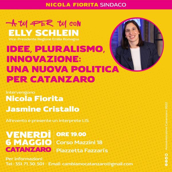 images Comunali a Catanzaro, Elly Schlein ospite del candidato sindaco Nicola Fiorita e Jasmine Cristallo 