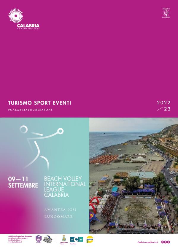 Calabria Straordinaria: ad Amantea 9, 10 e 11 settembre arriva la Beach Volley International League images Calabria Straordinaria: ad Amantea 9, 10 e 11 settembre arriva la Beach Volley International League