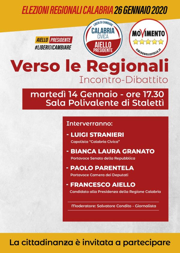 images Il 14 gennaio a Stalettì si parlerà di sviluppo territorio e ambiente in un incontro dibattito con Francesco Aiello e Bianca Laura Granato