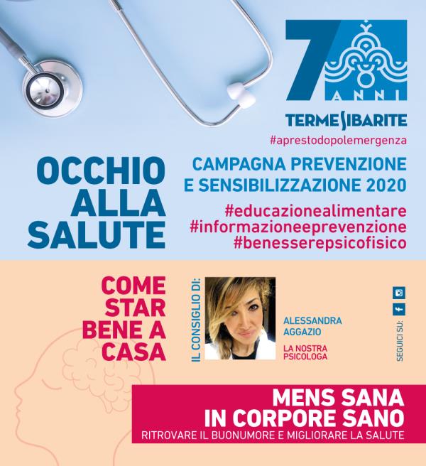 images Coronavirus. I consigli online degli esperti delle Terme Sibarite di Cassano: "Stare bene a casa praticando il buonumore per il benessere psicofisico" 