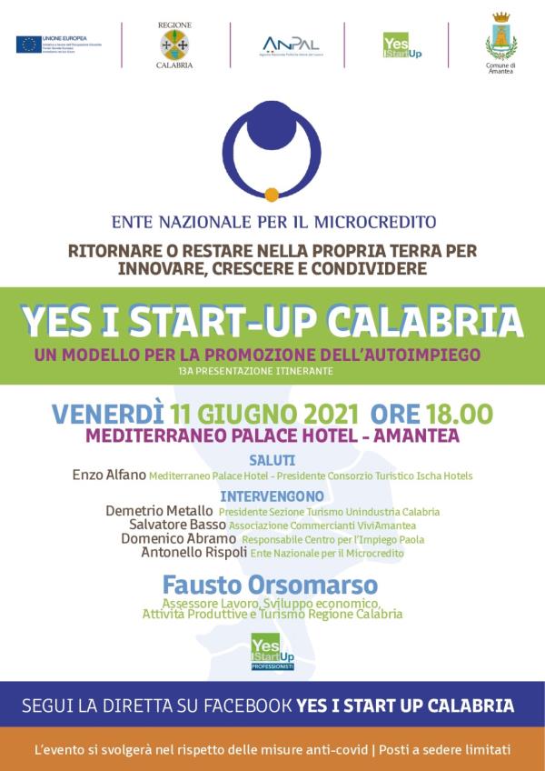 images Amantea. Venerdì la tappa di "Yes I start-up Calabria" con Orsomarso