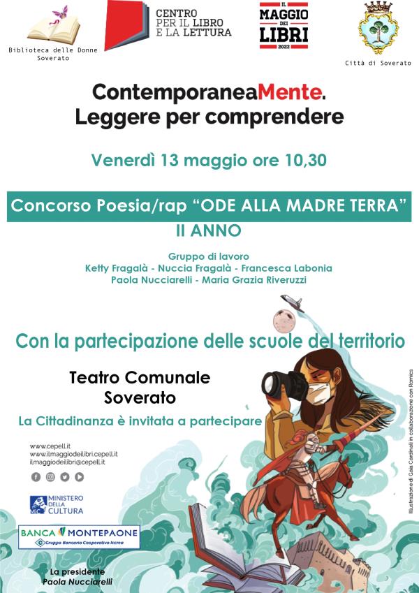 Il 13 maggio al Teatro Comunale di Soverato la presentazione del libro "Ode alla Madre Terra" images Il 13 maggio al Teatro Comunale di Soverato la presentazione del libro "Ode alla Madre Terra"