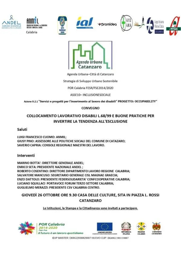 images L’inclusione lavorativa delle persone con disabilità: giovedì l’incontro promosso da Anmil Calabria 
