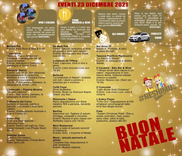 images #NESHIMU!, il centro storico di Catanzaro si colora d'oro per il giovedì dedicato al Natale (IL PROGRAMMA)