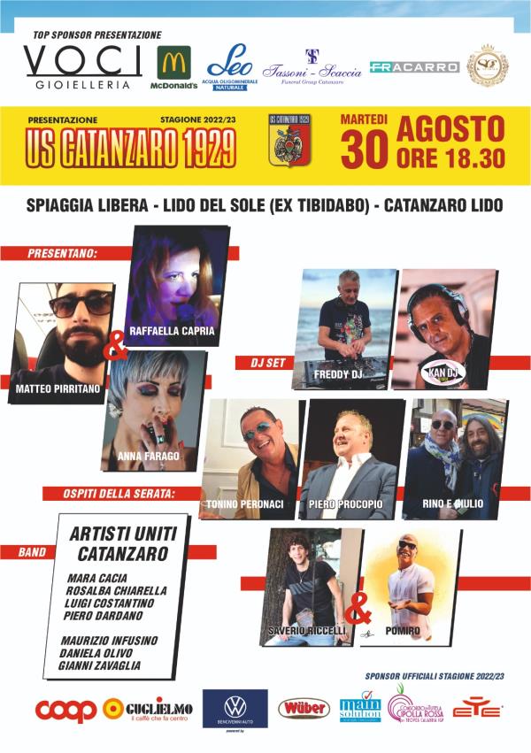 images L’US Catanzaro 1929 si presenta ai suoi tifosi: appuntamento sulla spiaggia di Giovino