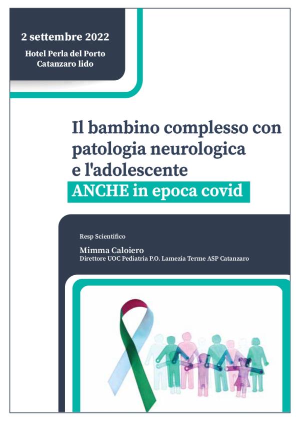 La patologia neurologica e l‘adolescente in epoca Covid: venerdì 2 il convegno a Catanzaro images La patologia neurologica e l‘adolescente in epoca Covid: venerdì 2 il convegno a Catanzaro