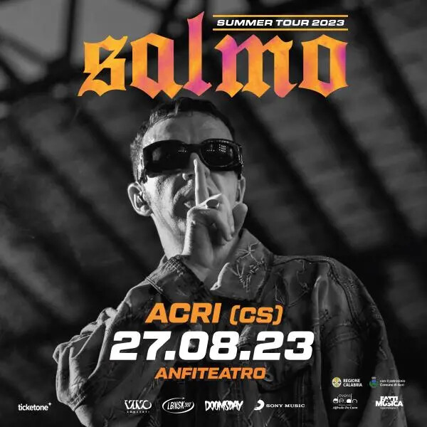 images Fatti di Musica, confermato anche il live di Salmo ad Acri 