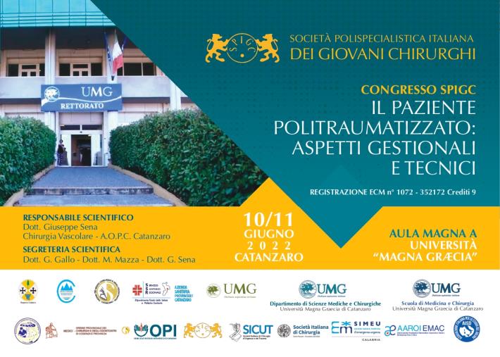 images "Il Paziente politraumatizzato, aspetti gestionali e tecnici": se ne discute in un convegno all'Umg di Catanzaro