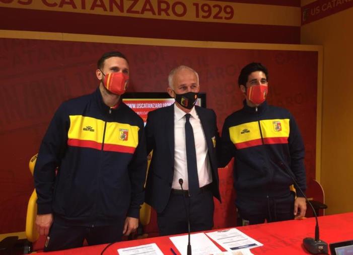 images Us Catanzaro 1929, presentati Scognamillo e Porcino. Il ds Cerri: "Ora vorremmo completare il reparto offensivo"