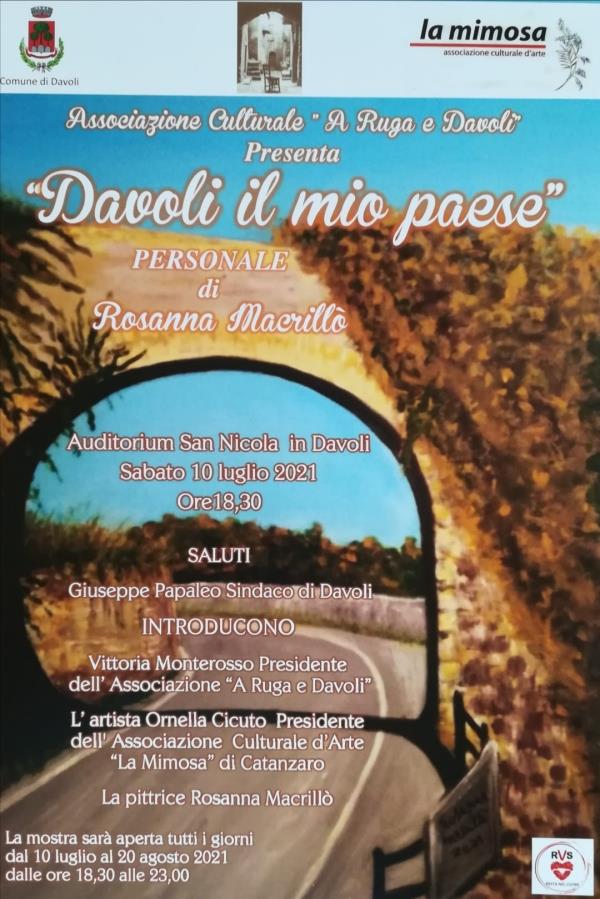 images 'Davoli è il mio paese'. Personale della pittrice Rosanna Macrillò