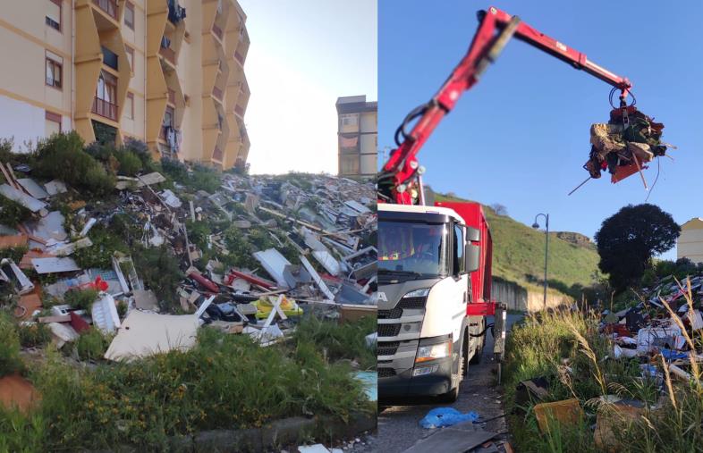 Catanzaro, operazione di bonifica in viale Isonzo: rimossi quintali di rifiuti abbandonati images Catanzaro, operazione di bonifica in viale Isonzo: rimossi quintali di rifiuti abbandonati