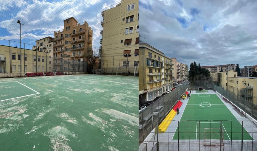L’Associazione "Rinnova Catanzaro" riporta in vita il campetto "Aldisio" (VIDEO) images L’Associazione "Rinnova Catanzaro" riporta in vita il campetto "Aldisio" (VIDEO)