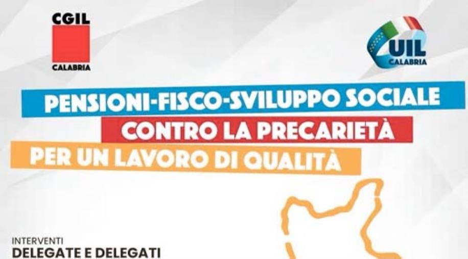 images Legge di bilancio, sabato a Lamezia Terme Cgil e Uil Calabria scendono in piazza