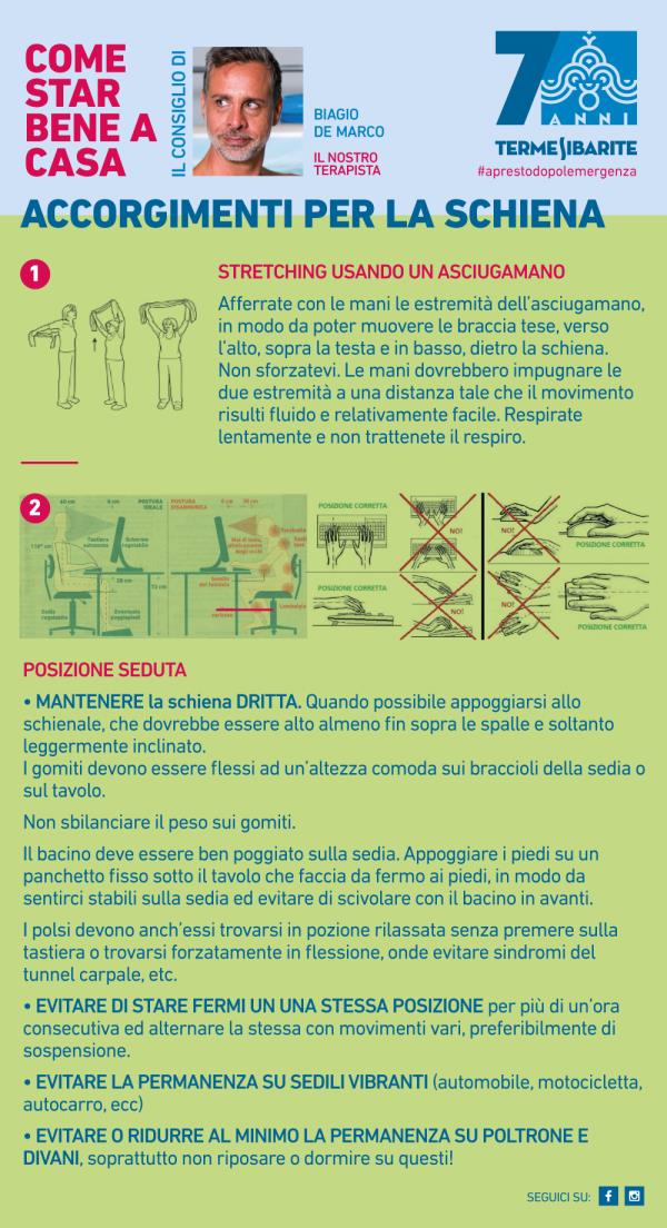Gli esperti delle Terme Sibarite di Cassano spiegano come evitare le cattive abitudini sulla postura
images Gli esperti delle Terme Sibarite di Cassano spiegano come evitare le cattive abitudini sulla postura