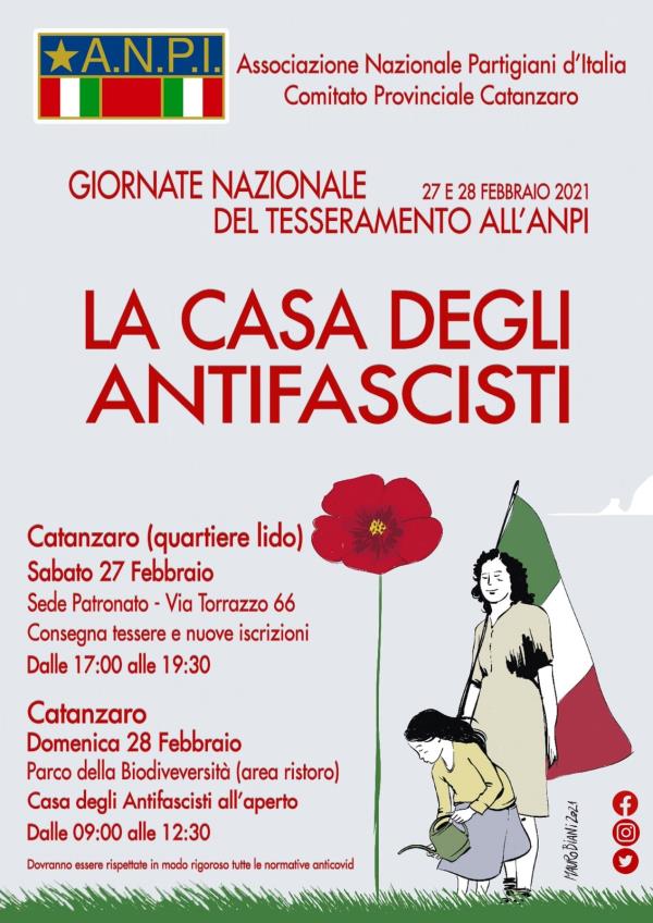 Anpi, anche a Catanzaro la Giornata nazionale del tesseramento images Anpi, anche a Catanzaro la Giornata nazionale del tesseramento