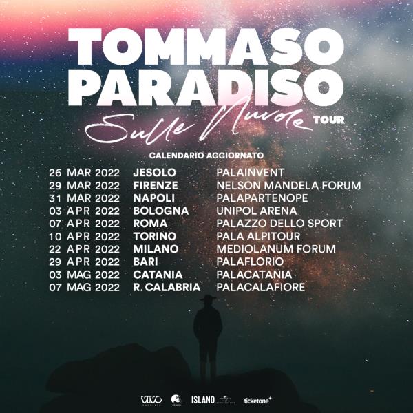 Slitta al 7 maggio 2022 la data calabrese del tour di Tommaso Paradiso, il concerto al PalaCalafiore di Reggio Calabria images Slitta al 7 maggio 2022 la data calabrese del tour di Tommaso Paradiso, il concerto al PalaCalafiore di Reggio Calabria