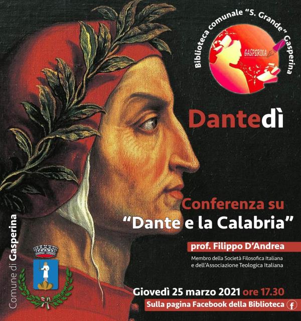 Dantedì. La conferenza della biblioteca di Gasperina su "Dante e la Calabria" col prof. D'Andrea images Dantedì. La conferenza della biblioteca di Gasperina su "Dante e la Calabria" col prof. D'Andrea