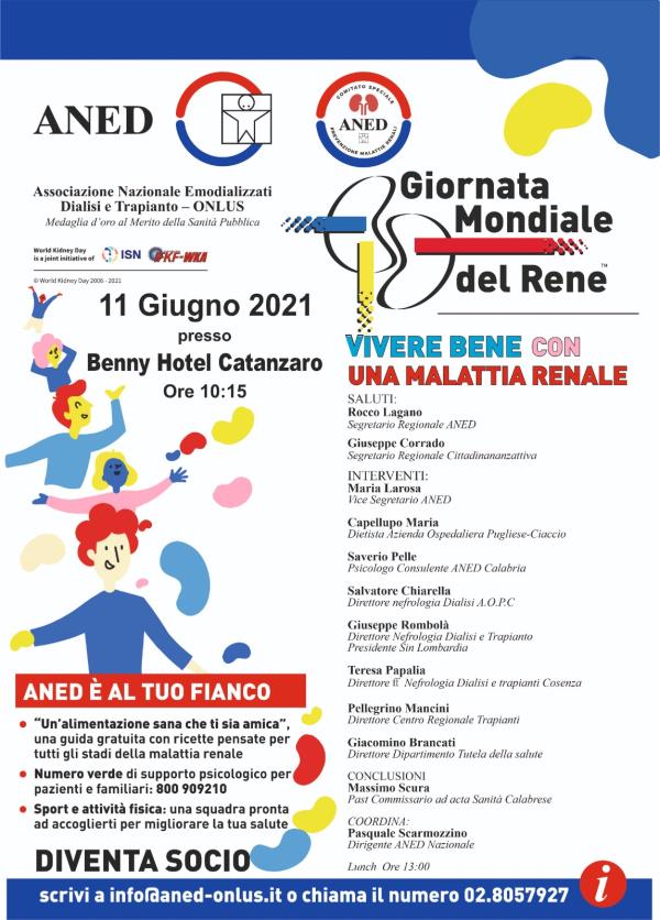images L'11 giugno a Catanzaro si celebrerà la Giornata Mondiale del Rene